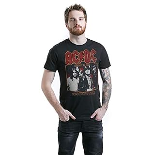AC/DC Highway to Hell Tour ’79 Homme T-Shirt Manches Courtes Noir Regular/Coupe Standard - Les Beatles, Paul McCartney, John Lennon, RIngo Starr, George Harrison AC/DC Highway to Hell Tour '79 Homme T-Shirt Manches Courtes Noir Regular/Coupe Standard – Image 5