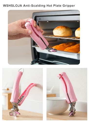 Sptechmake Wshsloja Stainless Steel Anti-Scalding Hot Bowl Dish Plate Gripper Clips Tongs Clamp Holder For Moving Hot Plate Or Bowls With Food Out From Instant Pot Microwave Oven thumb #6