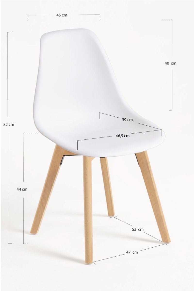 Regalos Miguel - Sillas Comedor - Silla Kelen - Blanco