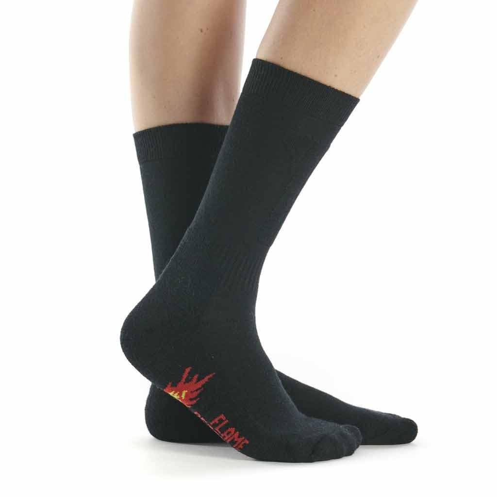 BONNETERIE DE ROUBAIX Flame retardant sock, Black, 47-49