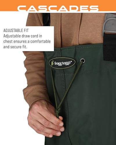 Image of FROGG TOGGS Cascades 2-ply Poly /Rubber Waterproof Fishing Bootfoot Chest Wader for Fishing