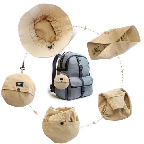 Image of NPQQUAN Sun Bucket Hats for Woman Men Lightweight Sun Hat Packable Foldable Waterproof Beach Hiking Hat
