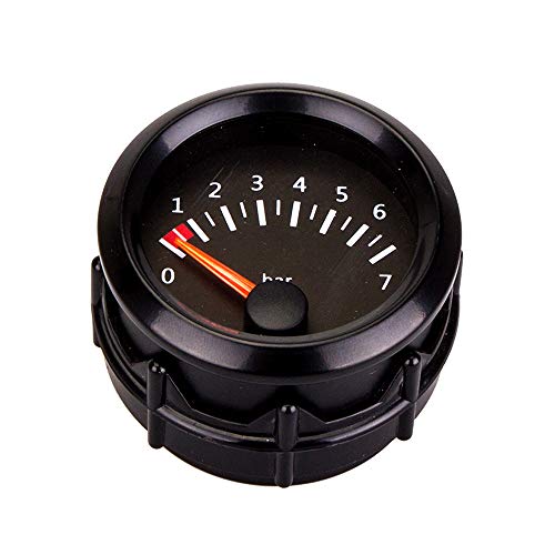 ETOPARS 52mm Automotor Kfz Zeiger Öldruckmesser Ölpresse Messgerät Kit Weiß Lichtanzeige Zeigeranzeige BAR