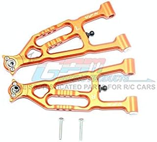 Losi 1/10 Baja Rey 4WD Desert Truck (LOS03008) Upgrade Parts Aluminum Front Lower Suspension Arm - 1 Pair Set Orange