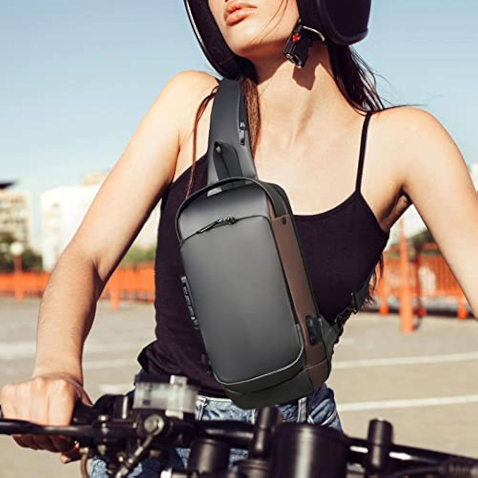 Men's Waterproof Messenger Backpack