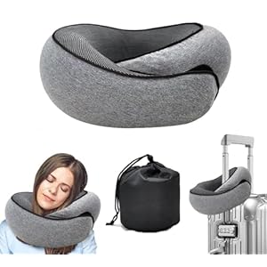 WEERSHUN Travel Pillows for Airplanes,2024 New Travel Pillow,Travel Neck Pillow Airplane Memory Foam Travel Pillow Neck Pillow for Traveling Suitable for Airplanes,Offices and Cars