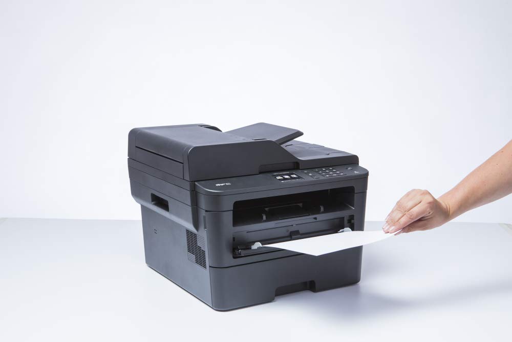 Brother MFCL2730DW Stampante Multifunzione Laser 4 in 1 Bianco e nero , Velocità di Stampa 34 ppm, Scheda Rete Cablata, Wi-Fi, Stampa Fronte/Retro automatica, ADF da 50 Fogli e Display Touchscreen
