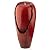 Alpine Corporation DIG100XS-RD Outdoor Floor Antique Jar Water Fountain with LED Lights, Vintage Light Waterfall, 33", Red