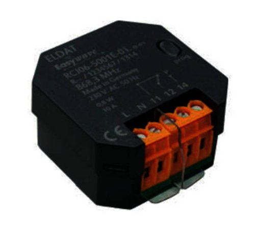 Preisvergleich Produktbild Easywave RCJ065001E01 Unterputz-Empf. RCJ06 Wechsler potentialfrei, Schwarz