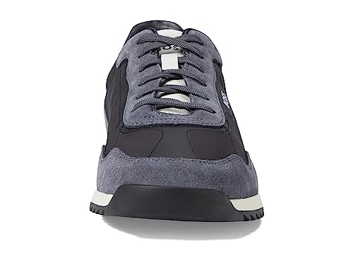 Image of BOSS Men's Zayn Low Profile Suede Leather Two Tone Sneaker