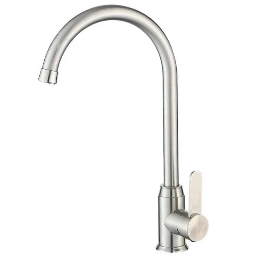 Kitchen Faucet 304 Stainless Steel Kitchen Faucet Hot and Cold Sink Sink Faucet Mixing Valve can be rotated Faucet SUS5617