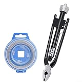 Gdfnmogo Drahtzange für Luftfahrtsicherheit, 15,2 cm, Chrom-Vanadium-Legierung, Stahl, Einweg-Verriegelungsdraht, Twister, für Flugzeuge, Automobil, Marine, Industrie (15,2 cm + 15 m) Sicherung)