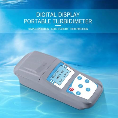Portable Digital Turbidity Meter ZD-801, 90° Diffuse Light, Data Storage & Query Functions, Ideal for Lab, Water Treatment, Wine Industry - Accurate Water Quality Analysis