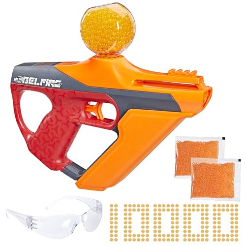 Image of Nerf Pro Gelfire Uproar Full Auto Blaster, 150 FPS, 10,000 Gelfire Rounds, 400 Round Hopper, Eyewear, Ages 14+