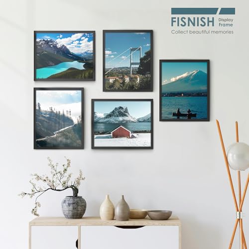 Fisnish 16x20 Picture Frames 5 Pack, Black Poster Frames for Horizontal or Vertical Wall Mounting by Fisnish - Image 2