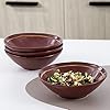 Stone Lain Clara 16-Piece Dinnerware Set Porcelain, Burgundy, Service For 4