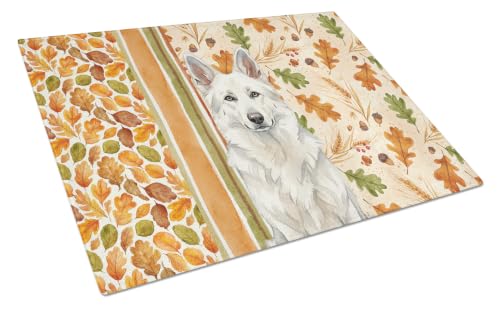Caroline's Treasures German Shepherd Dogs Decorative Glass Cutting Board