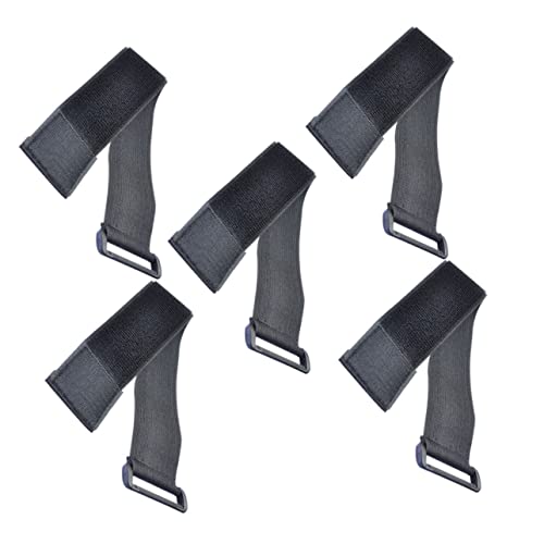 GAROZATION Elastic Buckle Bundling Belt 5pcs Tie Rope Multipurpose Game Webbing Belt for Tying