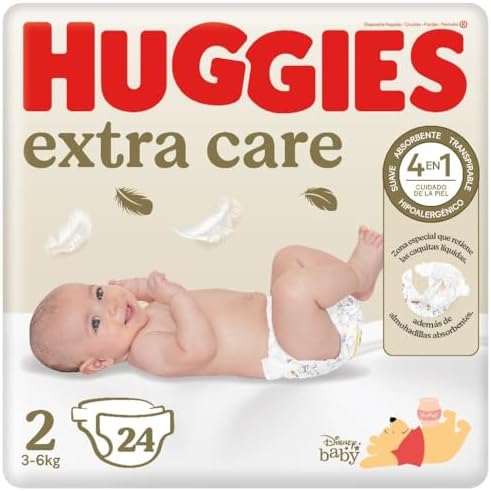 Huggies Extra Care Pañales para Recién Nacido con Diseños Disney ...