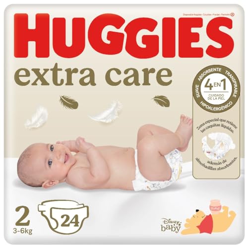 Huggies Extra Care Pañales para Recién Nacido con Diseños Disney ...