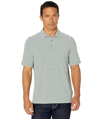 Image of Cutter & Buck Mens Short Sleeve Virtue Eco Pique Stripe Recycled Mens Big and Tall Polo