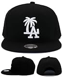 Headlines Los Angeles New Leader Custom LA Palm Black White Era Snapback Hat Cap