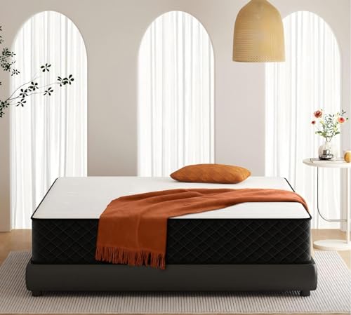 Image of Swbvs Full Mattress 12 Inch, Hybrid Mattress with Cooling Memory Foam & Pocket Springs, Medium Firm Mattress in a Box for Back Pain Relief, Breathable Pressure-Relief Full Size Bed Mattress