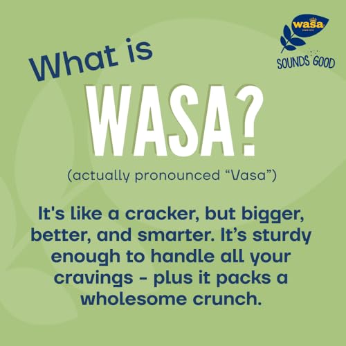Wasa, Gluten Free Sesame & Sea Salt Crispbread, Net wt. 6.1 Oz (Pack of 1)