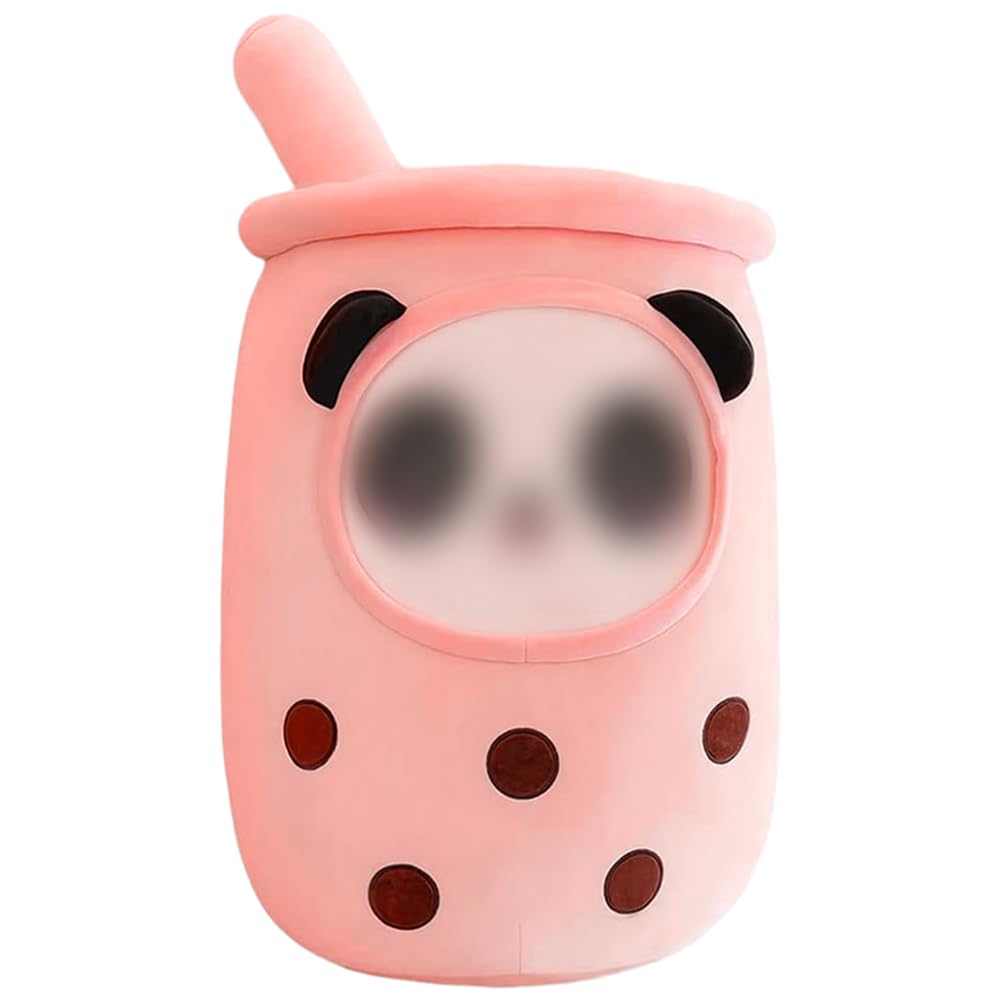 UZSXHJ24cm Panda Tea Plush Toy, Kawaii Bo-ba Tea Plush Pillow, Plush Panda Stuffed Toy, Soft Panda Plush Hugging Pillow, Bo-ba Tea Cuddly Toy, Tea Plush Toy Cushion, Birthday Gift Toy For Kids