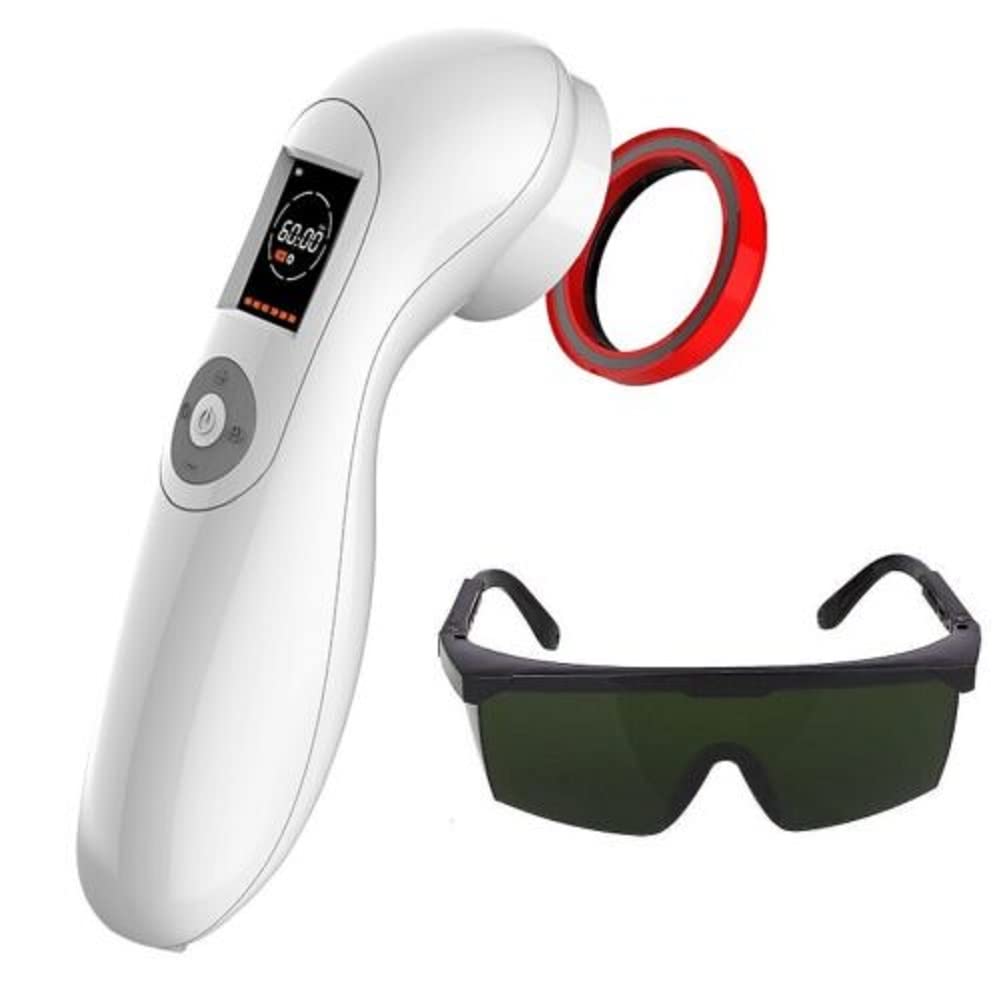 Kaltlaser Therapy Softlaser Lasertherapiegerät mit Schutzbrille Akupunktur Cold Low Level Laser Therapie Neu 2024 USB Edition