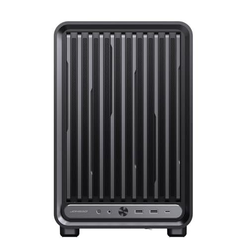 Image of JONSBO D33 Black Micro ATX PC Case,High Airflow MATX case with Tempered Glass Panel,9 Fan Positions,High Compatibility,Supports MATX BTF MB, 435mm GPU /360AIO /172mm Air Cooler,ATX /SFX PSU,Black
