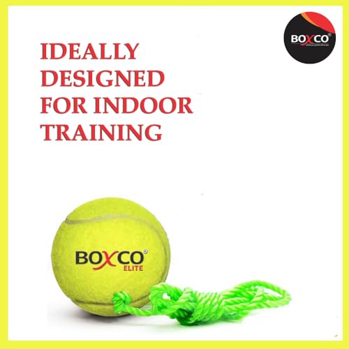 Image of BOXCO Hanging Tennis Cricket Ball | Lightweight & Long-Lasting Practice Ball for Matches
