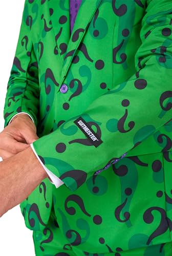 Suitmeister OBAS-0048 Men'S Costume - The Riddler Dc Characters Slim Fit Suit thumb #4