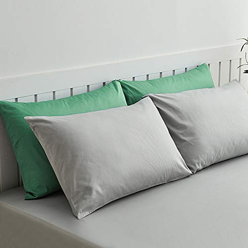 Image of NTBAY King Microfiber Pillowcases, 2 Pack, 20 x 36, Sea Green | Soft Brushed Microfiber with Envelope Closure, Set of 2 King 20 x 36 Inch Pillowcases, Pillow Inserts Not Included