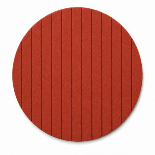 Image of MMT Acoustix Circle Felt Acoustic Wall Panel | Sound Proofing for Room |Premium Acoustic Panel |Pin Board for Wall |Sound Absorbing Panels | Circle Felt Acoustic Wall Panel |Rust| 60 x 60 cm | 4 Pcs