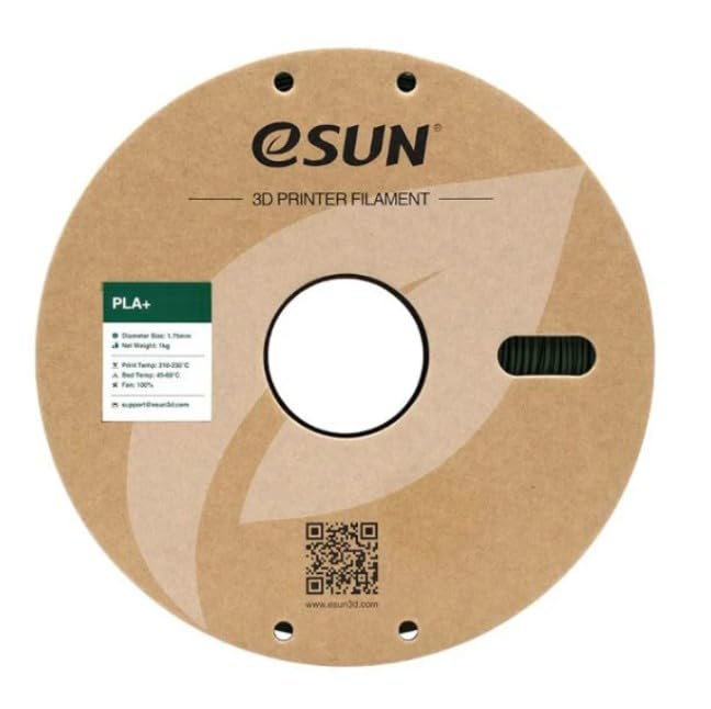 Image of eSUN High Speed PLA+ Filament 1.75mm, 3D Printer Filament Speedy PLA Plus for Fast Printing, Dimensional Accuracy + /- 0.03mm, 1KG (2.2 LBS) Olive Green