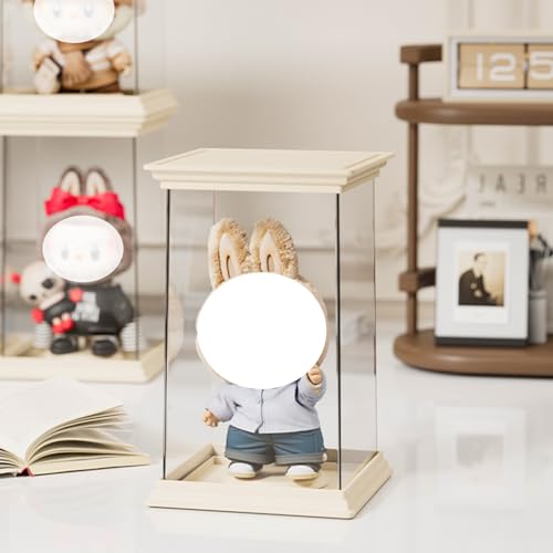 ぬいぐるみ収納ケース 固定 ディスプレイケース 積み重ね 【立ち姿・座り姿対応】 クリア 展示用 一個セット (ぬいぐるみケース, 長方形*1個組)