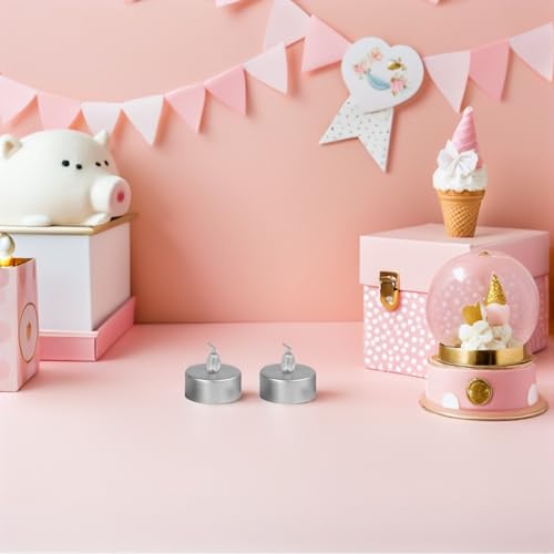 Lámparas compactas portátiles de velas LED sin llama para regalar en aniversarios 7