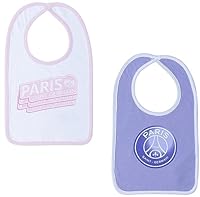 Paris Saint-Germain 2 x Baby-Lätzchen für Mädchen, PSG, offizielle Kollektion