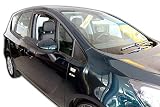 J&J AUTOMOTIVE Windabweiser passend für Opel Meriva 5-Türer 2010-2017 2tlg, Heko Regenabweiser Vorne Getönt Dunkel Passform