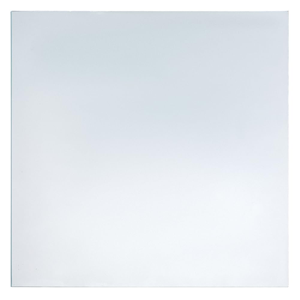 BENECREAT 30 X 30 cm/11.8 X 11.8 Inch Frosted Glass Pigment Grinding Plate for DIY Oil Painting, Watercolor, Oil, and Acrylic Painting, WhiteSmoke