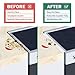 Kitchen Silicone Stove Counter Gap Cover - Flexible Easy Clean Heat Resistant Wide & Long Gap Cap Fillers, Seals Spills Between Appliances, Furniture, Stovetop, Oven, Washer & Dryer, Set of 2 (White)