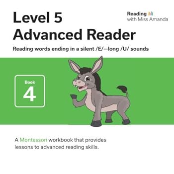Paperback Reading with Miss Amanda Level 5: Advanced Reader: Reading words ending in a silent /E/—long /U/ sounds Book