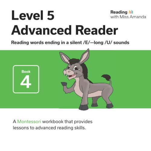 Reading with Miss Amanda Level 5: Advanced Reader: Reading words ending in a silent /E/--long /U/ sounds