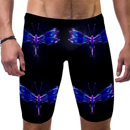 Maillot de bain long homme libellule violet et multicolore taille M
