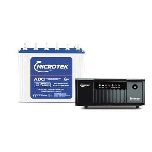 Image of Microtek iMERLYN UPS 1250 12V Inverter with M1502424TT 150Ah Battery
