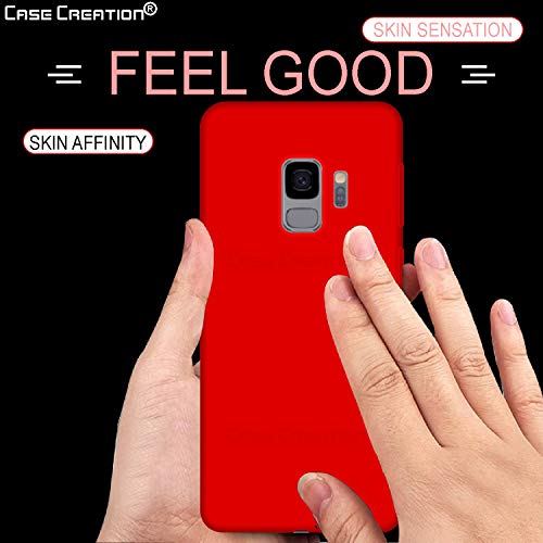 Image of Case Creation Luxurious OG Series for Samsung S9 Case Cover,Anti-Dirty Slim Case Frosted Matte Cute Candy TPU Raised Bezel (Splash of Color) Back Cover for Samsung Galaxy S9 -Wine Red