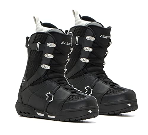 Northwave Eclipse Snowboard Boots Black Silver Women's Lady's 6.5 7 (Z4) (Eclipse Black Silver, USL Ladys 7 (Z4))