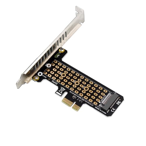 Tarjeta adaptadora NVMe M.2 SSD a PCIe X1, tarjeta de expansión PCIe Express con soporte de perfil bajo