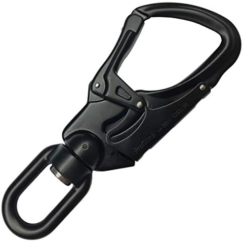ProClimb Forged Aluminum Carabiner Snaphook | Perfect for Rock Climbing, Arborists, Fire Fighters, Rescue Ops Cover